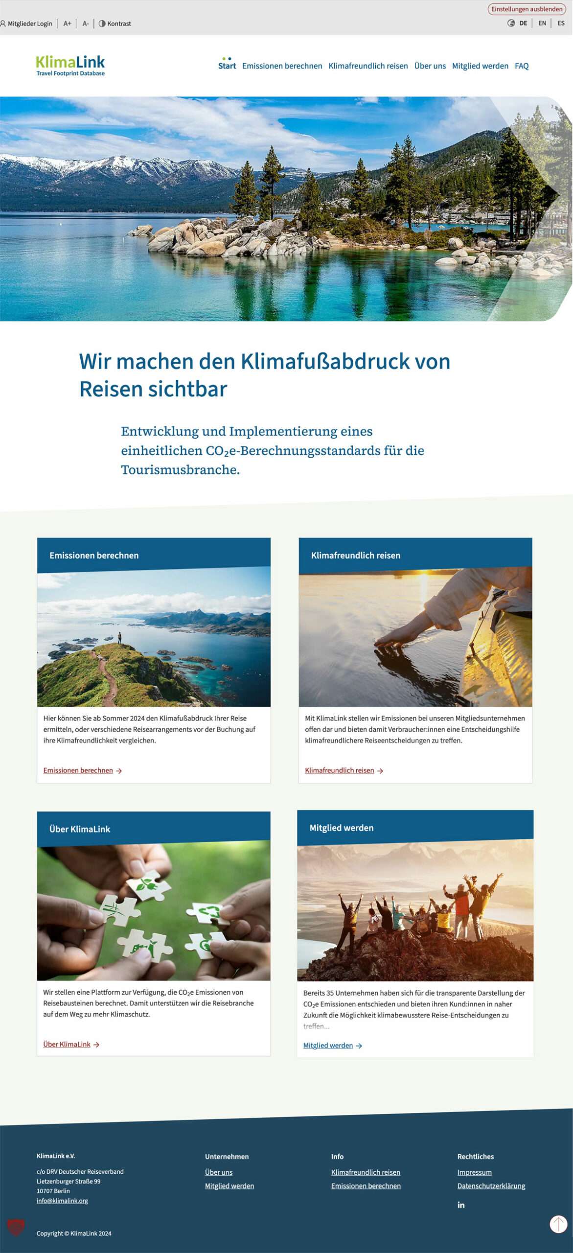 klimalink.org Startseite